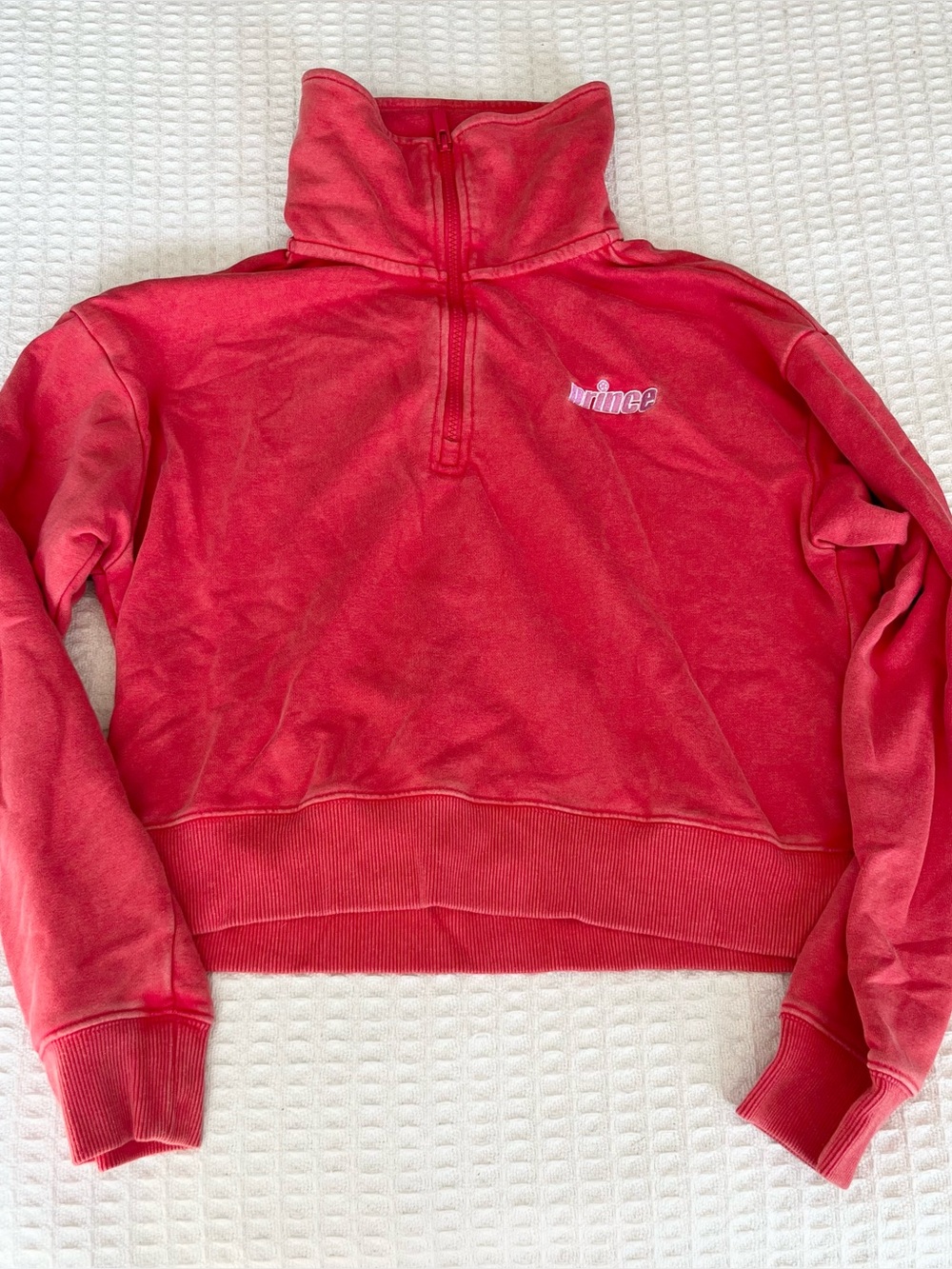 Prince Women's coral Half-Zip pickleball Pullover Sweater size Large - Picture 1 of 6